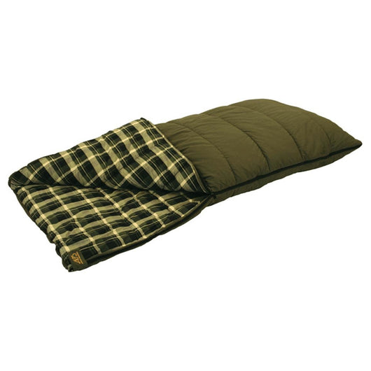 ALPS OutdoorZ Redwood -10° Heavy-Duty Canvas Rectangle Sleeping Bag - Green