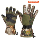 ArcticShield Classic Elite Gloves Adjustable Wrist Back - Realtree Edge