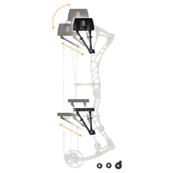 Tight Spot Quiver Premium 2-Piece Fully Adjustable Quiver 5 Arrow Black - LH/RH