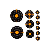 Allen Company EZ-Aim Adhesive Splash 1"/2"/3" Bullseye Orange Target- 12 Sheets