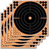 Allen Company EZ-Aim Adhesive Splash Bullseye Target 12"x 12" - 5/Pack