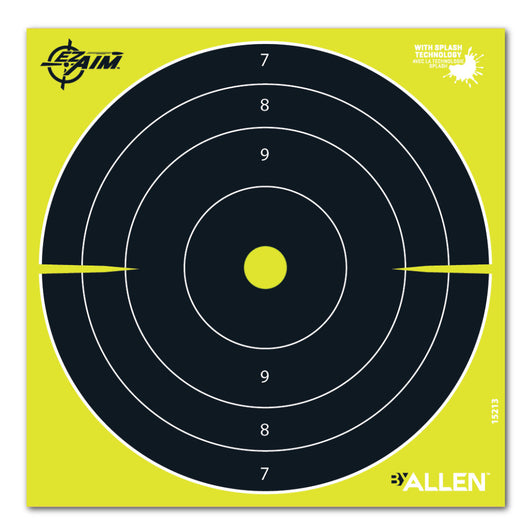 Allen Company EZ-Aim Non-Adhesive Splash Bullseye Target 8