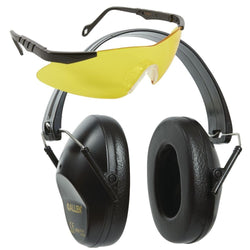 Allen Company Reaction Lo-Profile Shooting Muff and Glasses Combo - Black