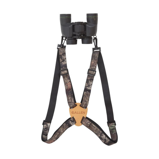 Allen Company Adjustable Binocular Strap w/ Elastic Body Hanrness - Black/Camo