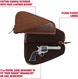 Allen Ruger Wrangler Leather Revolver Case for 11"L Revolvers/Handguns - Caramel