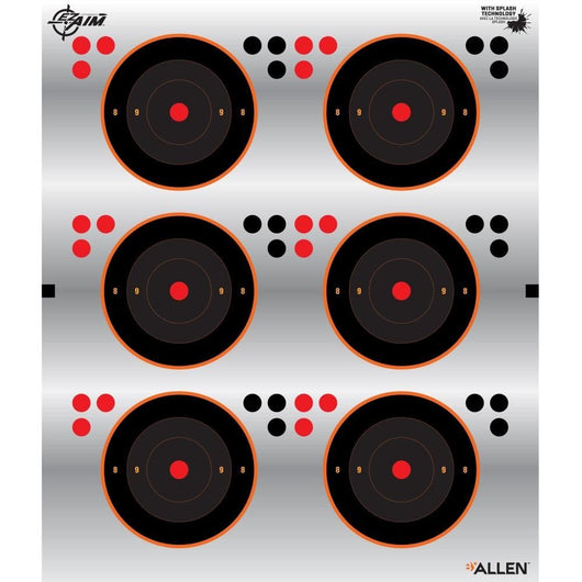 Allen Company EZ-Aim Aiming Dots Target with Adhesive Backing - 6/Pack