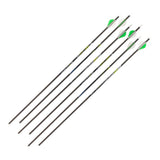 Allen Company Razor ZX600 Carbon Arrow 29" Black Color - 6/Pack