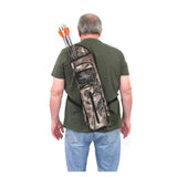 SAS Archery Back Arrow Quiver Hunting w/ Two Front Pockets LH Camo - Open Box