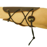 SAS 6.5" Traditional Suede Leather ArmGuard Spring Fastener Cord Lock - Open Box