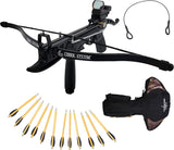 SAS Prophecy 80Lbs Self-Cocking Pistol Crossbow w/ Cobra System Limb and 3 Bolts