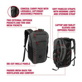 Allen Company Ruger Pima Tactical Backpack - Heather Black/Gray