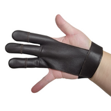 SAS Leather Traditional Gloves for Archery Target Shooting Glove Finger Tab