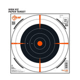 Allen Company EZ Aim Paper Shooting Targets Bullseye 12" Square - 100/Pack