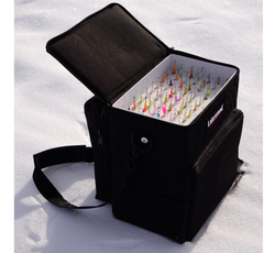 Lakewood Fishing Black Mini Magnum Tackle Box with 4 Trays Holds Plano Boxes