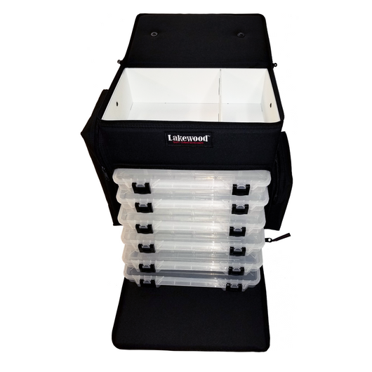 Lakewood Fishing Black Magnum Top Shelf Tackle Box with 4 Tray Holds P –  Southlandarchery
