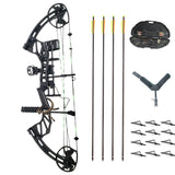 SAS Feud X 30-70 Lbs 19-31" Compound Bow Pro Package 300+FPS Target Hunting