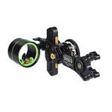 HHA Sports Bow Sight Tetra Max Dial .010 1 Pin Green 1 5/8″ Dia - Right Hand