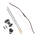 SAS 30-35lbs 22-29" Robinhood Recurve Bow w/Armguard,Arrow Rest,Quiver+14xArrows